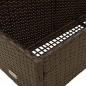 Preview: Pool Aufbewahrungsbehälter Braun 110x100x57 cm Poly Rattan