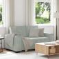 Preview: ARDEBO.de - 2-Sitzer-Sofa Hellgrau 120 cm Samt