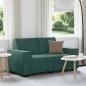 Preview: ARDEBO.de - 2-Sitzer-Sofa Dunkelgrün 120 cm Samt