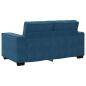 Preview: ARDEBO.de - 2-Sitzer-Sofa Blau 120 cm Samt