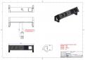 Preview: Bachmann DESK2 Steckdoseneinheit, 2xCEE7/3, 2xUSB, 0,2m, aluminium (902.935)
