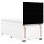 Preview: Boxspringbett mit Matratze Weiß 80x200 cm Kunstleder