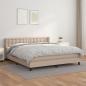 Preview: ARDEBO.de - Boxspringbett Matratze Cappuccino-Braun 160x200 cm Kunstleder