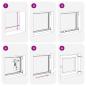 Preview: Kellerfenster RISOR 60x90 cm Dreh Kipp DIN Links Weiß