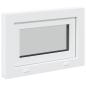Preview: Kellerfenster RISOR 60x40 cm Kipp 3-fach Verglasung Weiß