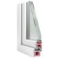 Preview: Kellerfenster RISOR 60x40 cm Kipp 3-fach Verglasung Weiß