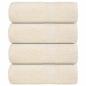 Preview: Seiftücher 4 Stk. Creme 30x30 cm 360 g/m² 100% Baumwolle