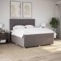 Preview: Boxspringbett mit Matratze Taupe 200x200 cm Stoff