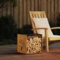 Preview: ARDEBO.de - Brennholzregal 40x40x40 cm Wetterfester Stahl