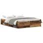 Preview: Bettgestell ohne Matratze Altholz-Optik 150x200cm Holzwerkstoff