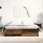 Preview: Bettgestell ohne Matratze Altholz-Optik 150x200cm Holzwerkstoff