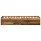 Preview: Bettgestell ohne Matratze Altholz-Optik 150x200cm Holzwerkstoff