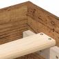 Preview: Bettgestell ohne Matratze Altholz-Optik 150x200cm Holzwerkstoff