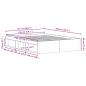 Preview: Bettgestell ohne Matratze Altholz-Optik 150x200cm Holzwerkstoff