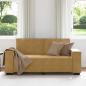 Preview: 2-Sitzer-Sofa Braun 140 cm Samt