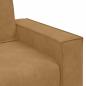 Preview: 2-Sitzer-Sofa Braun 140 cm Samt
