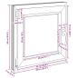 Preview: Kellerfenster RISOR 60x60 cm Dreh Kipp DIN Links Weiß
