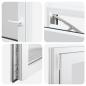 Preview: Kellerfenster RISOR 60x60 cm Dreh Kipp DIN Links Weiß