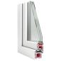 Preview: Kellerfenster RISOR 60x60 cm Dreh Kipp DIN Links Weiß