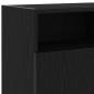 Preview: TV-Schrank mit LED-Leuchten Schwarz Eichen-Optik 120x30x50 cm