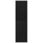 Preview: Apothekerschrank Schwarz Eichen-Optik 30x41x144,5 cm
