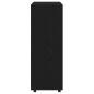 Preview: Kleiderschrank Schwarz Eichen-Optik 80x40x110 cm Holzwerkstoff