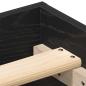 Preview: Bettgestell ohne Matratze Schwarz Eichen-Optik 160x200 cm