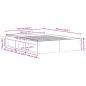 Preview: Bettgestell ohne Matratze Schwarz Eichen-Optik 160x200 cm