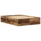 Preview: Bettgestell ohne Matratze Altholz-Optik 135x190cm Holzwerkstoff