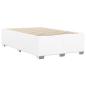 Preview: Bettgestell ohne Matratze Weiß 137x190 cm Kunstleder