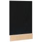 Preview: Geschirrspülerblende Schwarz Eichen-Optik 45x1,5x67 cm
