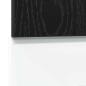 Preview: Geschirrspülerblende Schwarz Eichen-Optik 45x1,5x67 cm