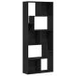 Preview: Bücherregal Schwarz Eichen-Optik 67x24x161 cm Holzwerkstoff