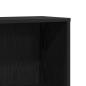 Preview: Bücherregal Schwarz Eichen-Optik 67x24x161 cm Holzwerkstoff