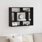 Preview: Wandregal Schwarz Eichen-Optik 75x16x55 cm Holzwerkstoff