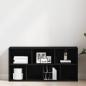 Preview: Bücherregal Schwarz Eichen-Optik 50x25x104 cm Holzwerkstoff