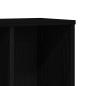 Preview: Bücherregal Schwarz Eichen-Optik 50x25x104 cm Holzwerkstoff