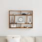 Preview: ARDEBO.de - Wandregal Altholz-Optik 75x16x55 cm Holzwerkstoff