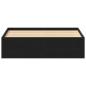 Preview: Bettgestell ohne Matratze Schwarz Eichen-Optik 120x200 cm