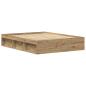 Preview: Bettgestell ohne Matratze Artisan-Eiche 150x200cm Holzwerkstoff