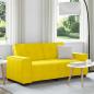 Preview: ARDEBO.de - 2-Sitzer-Sofa Gelb 140 cm Samt