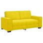 Preview: 2-Sitzer-Sofa Gelb 140 cm Samt