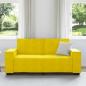 Preview: 2-Sitzer-Sofa Gelb 140 cm Samt