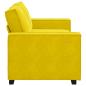 Preview: 2-Sitzer-Sofa Gelb 140 cm Samt