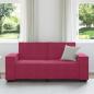 Preview: 2-Sitzer-Sofa Weinrot 140 cm Samt