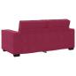 Preview: 2-Sitzer-Sofa Weinrot 140 cm Samt