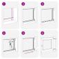 Preview: Kellerfenster RISOR 60x90 cm Dreh Kipp DIN Links Anthrazit