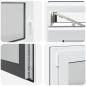 Preview: Kellerfenster RISOR 110x60 cm Dreh Kipp DIN Links Anthrazit