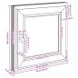 Preview: Kellerfenster RISOR 60x60 cm Dreh Kipp DIN Rechts Anthrazit