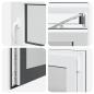 Preview: Kellerfenster RISOR 60x60 cm Dreh Kipp DIN Rechts Anthrazit